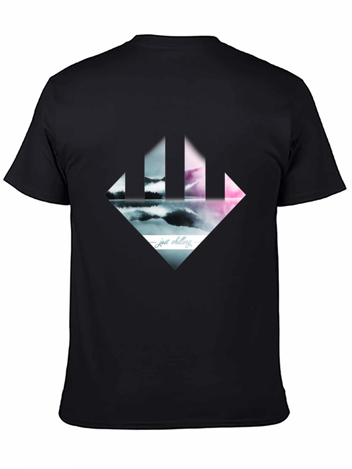 Just Chilling Tee - Abstract Landscape Design