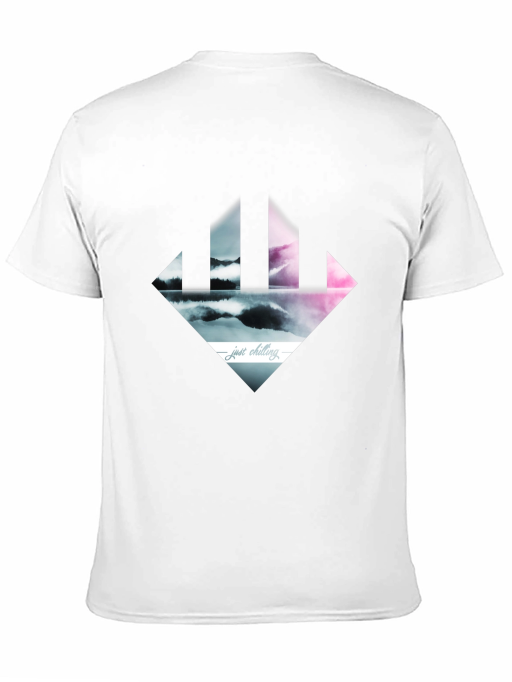 Just Chilling Tee - Abstract Landscape Design