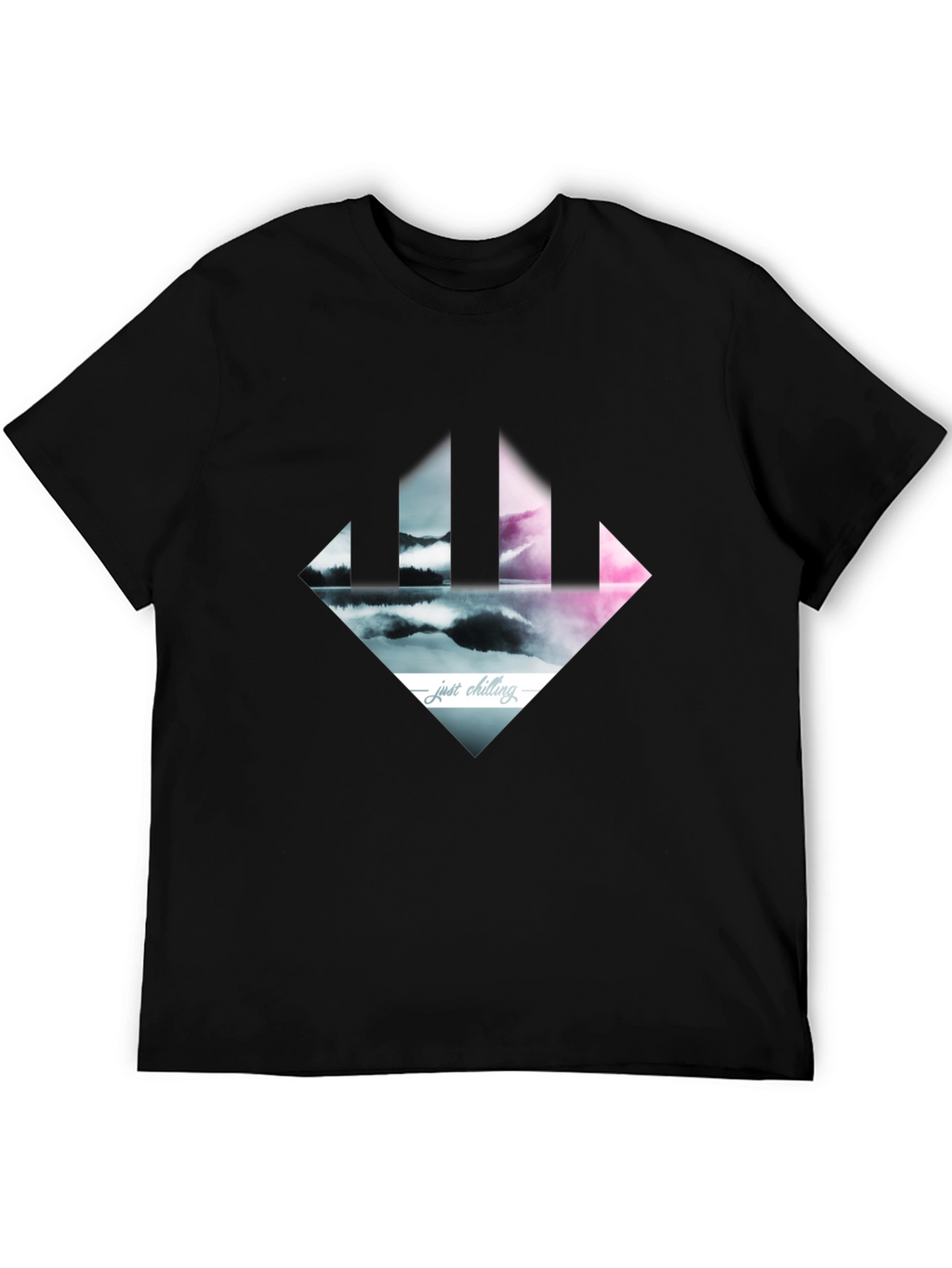 Just Chilling Tee - Abstract Landscape Design