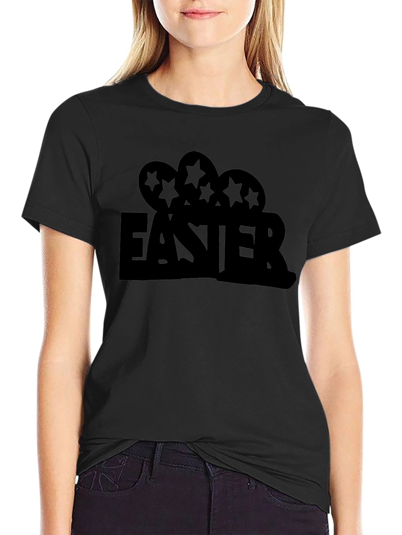 Easter Egg T-Shirt - Black Holiday Tee