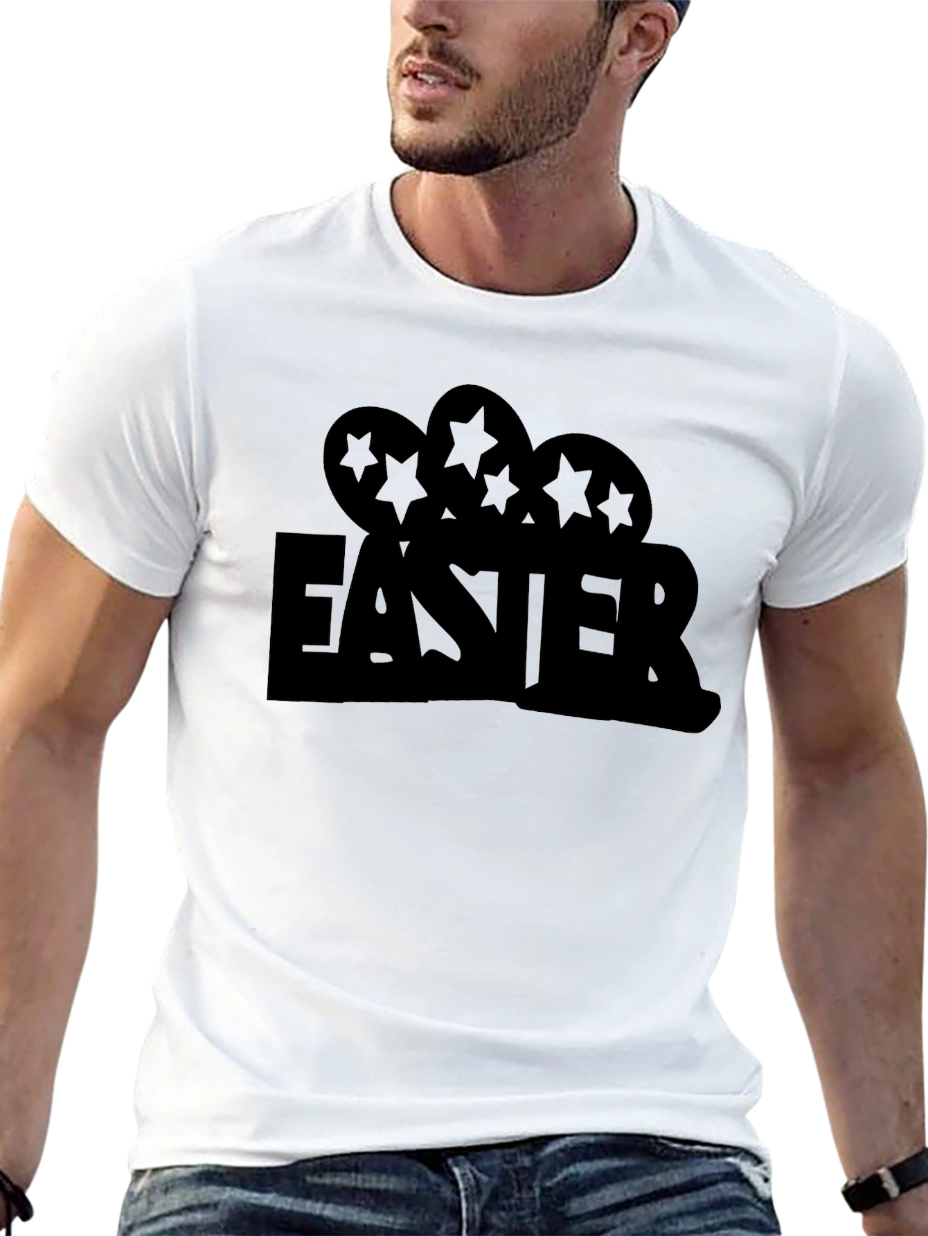 Easter Egg T-Shirt - Black Holiday Tee
