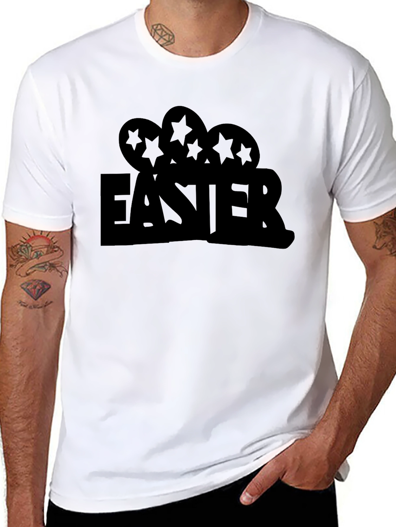 Easter Egg T-Shirt - Black Holiday Tee