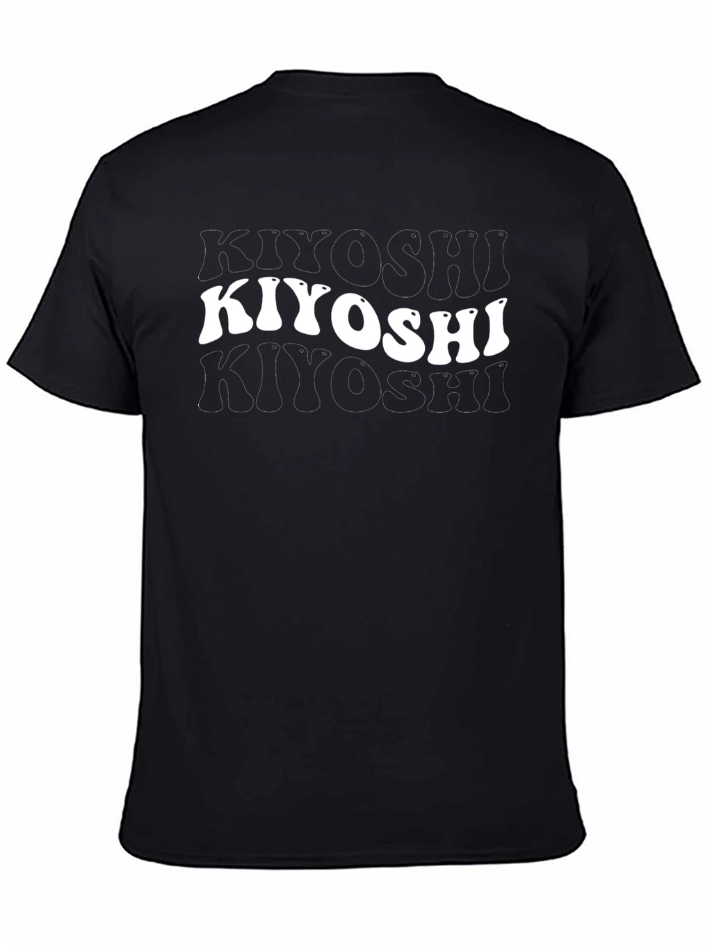 Kiyoshi Black Graphic T-Shirt - Retro Style