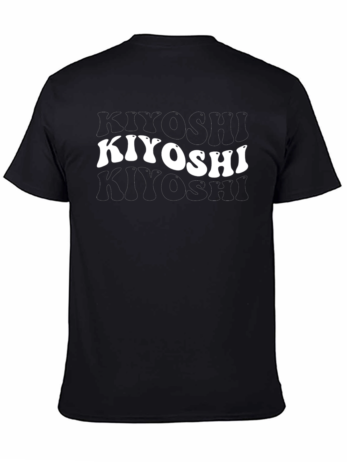 Kiyoshi Black Graphic T-Shirt - Retro Style