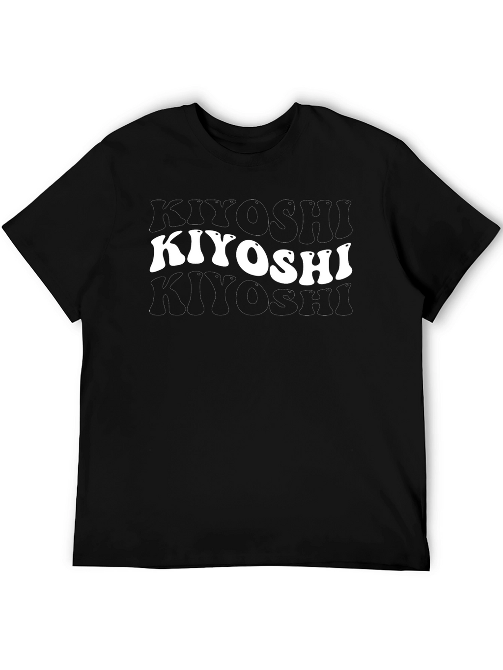 Kiyoshi Black Graphic T-Shirt - Retro Style