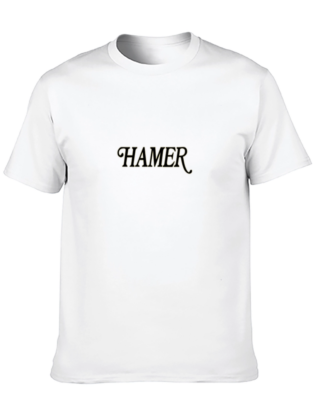 HAMER Graphic Print Black T-Shirt