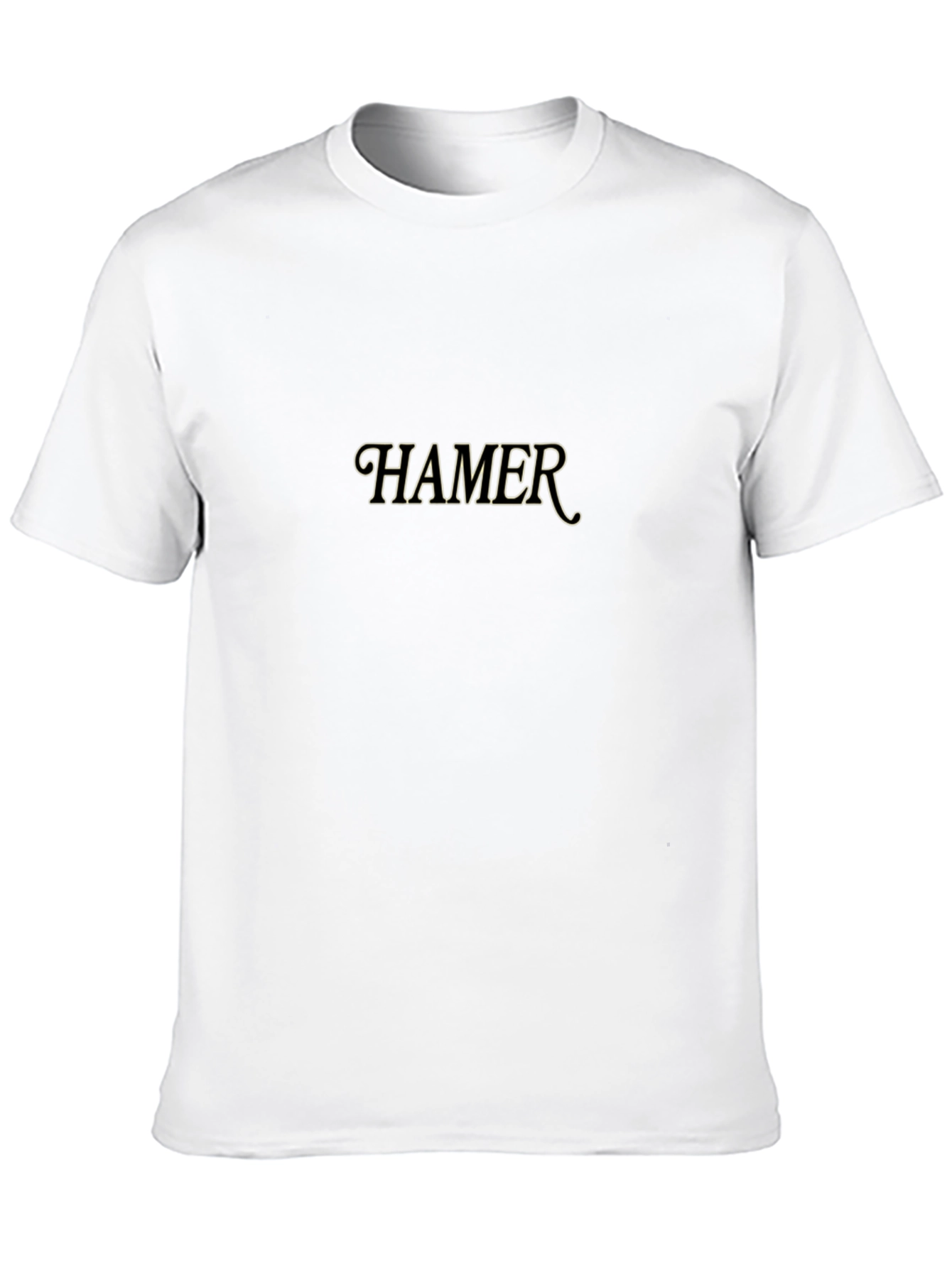 HAMER Graphic Print Black T-Shirt
