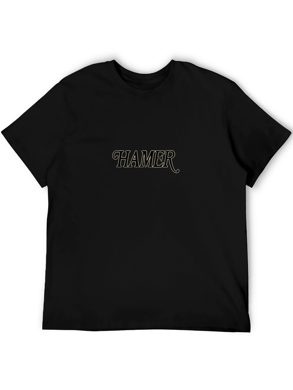 HAMER Graphic Print Black T-Shirt
