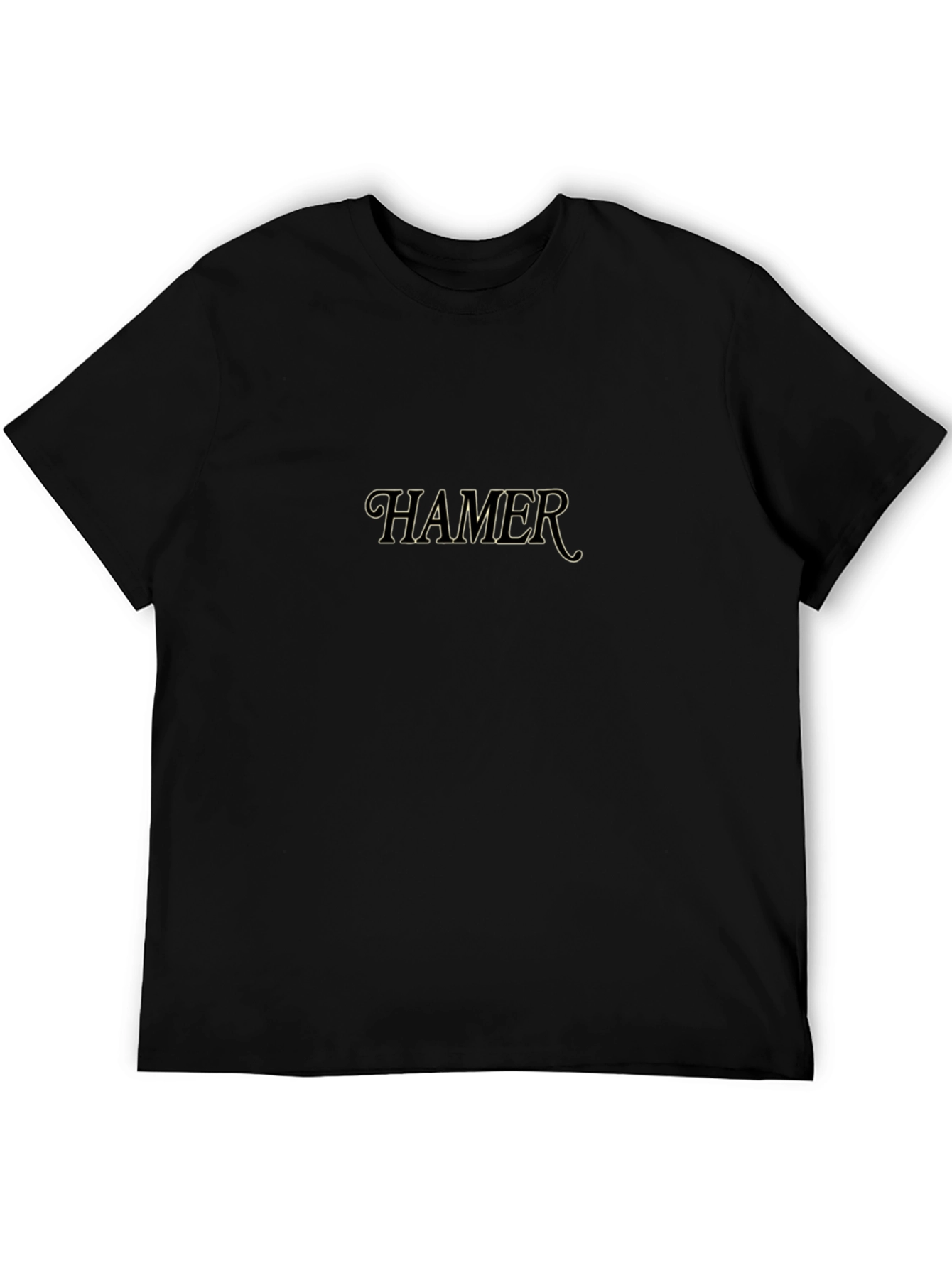 HAMER Graphic Print Black T-Shirt