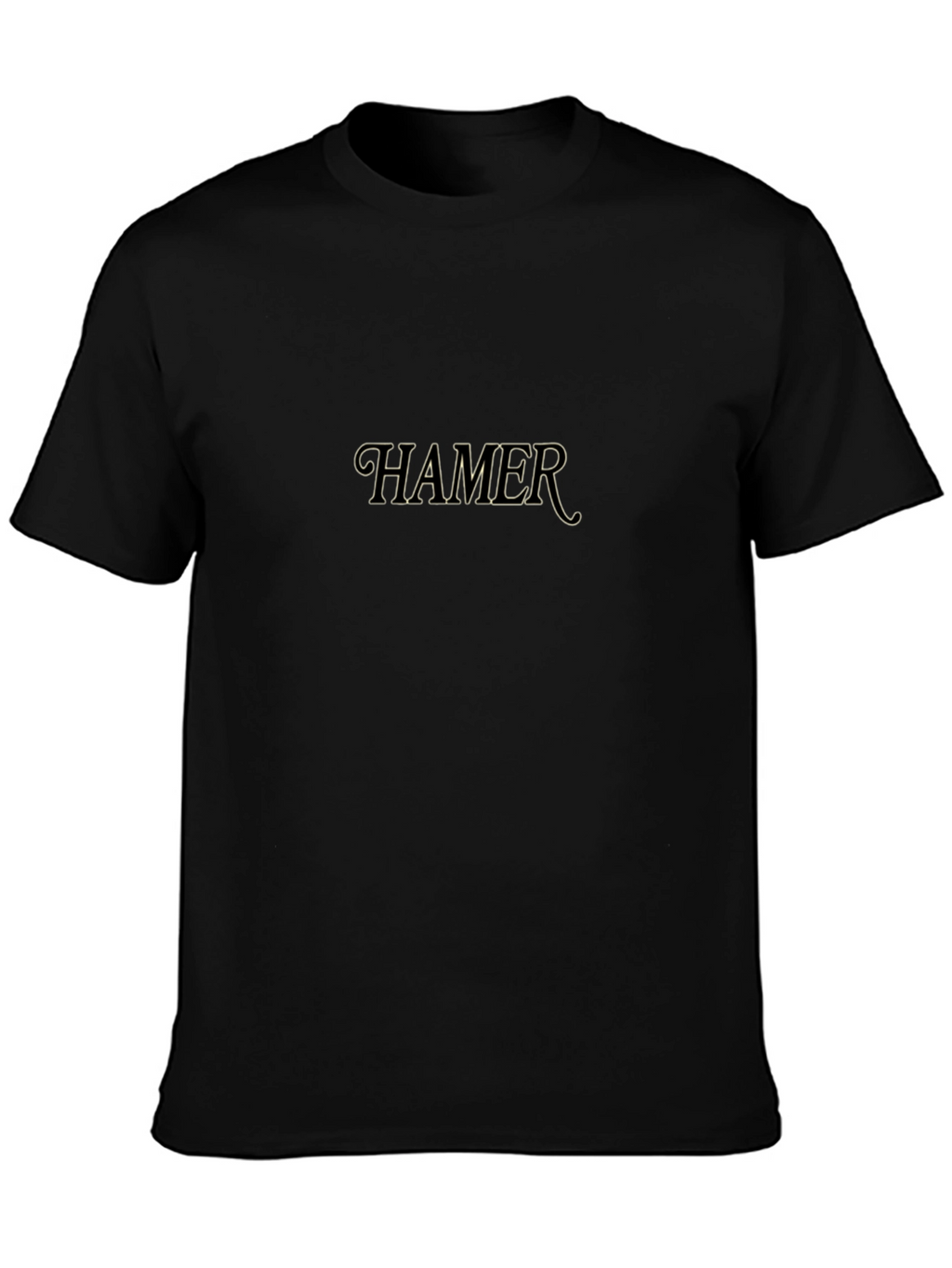 HAMER Graphic Print Black T-Shirt