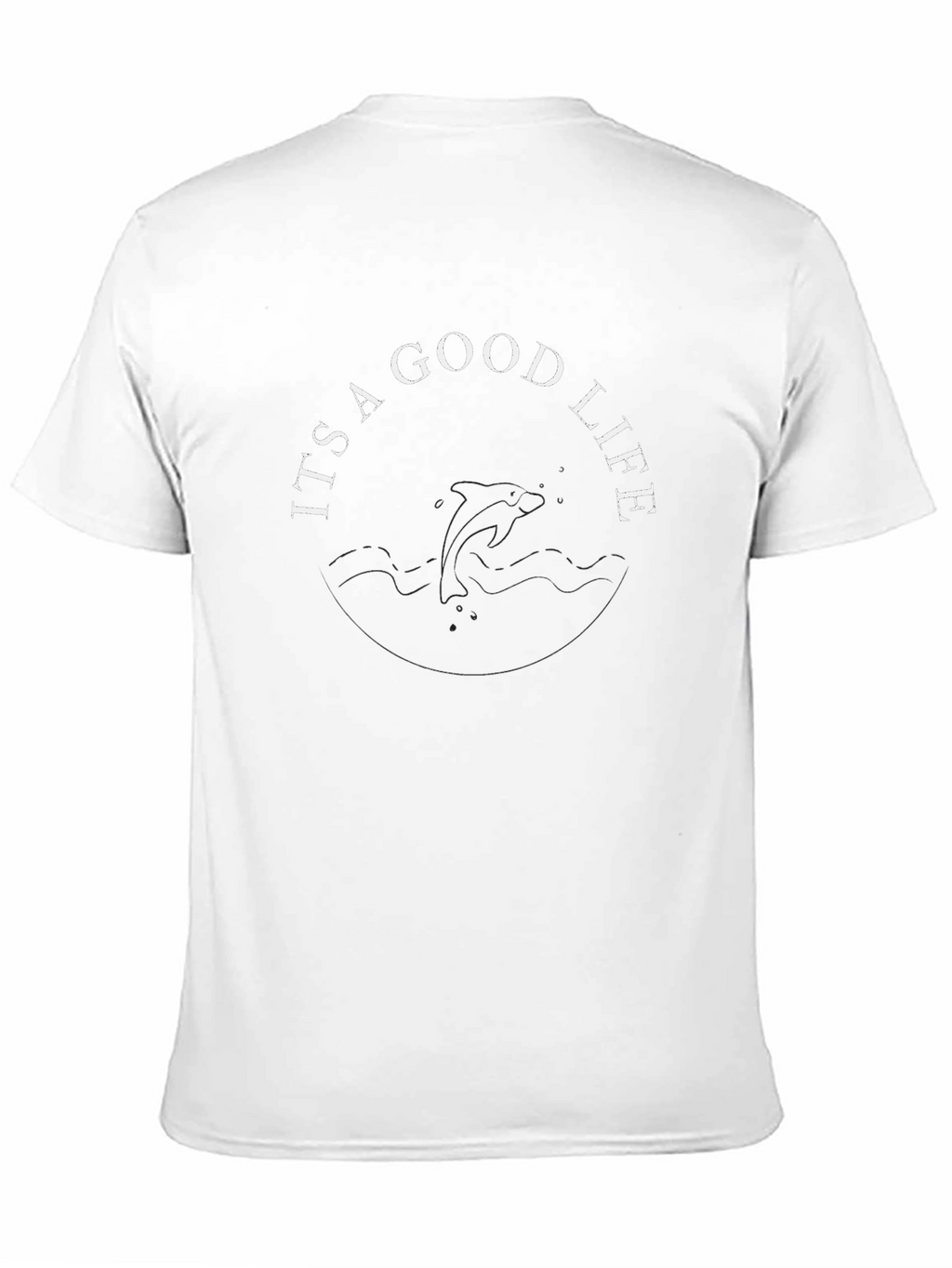 Its a Good Life Dolphin Graphic Tee - Black