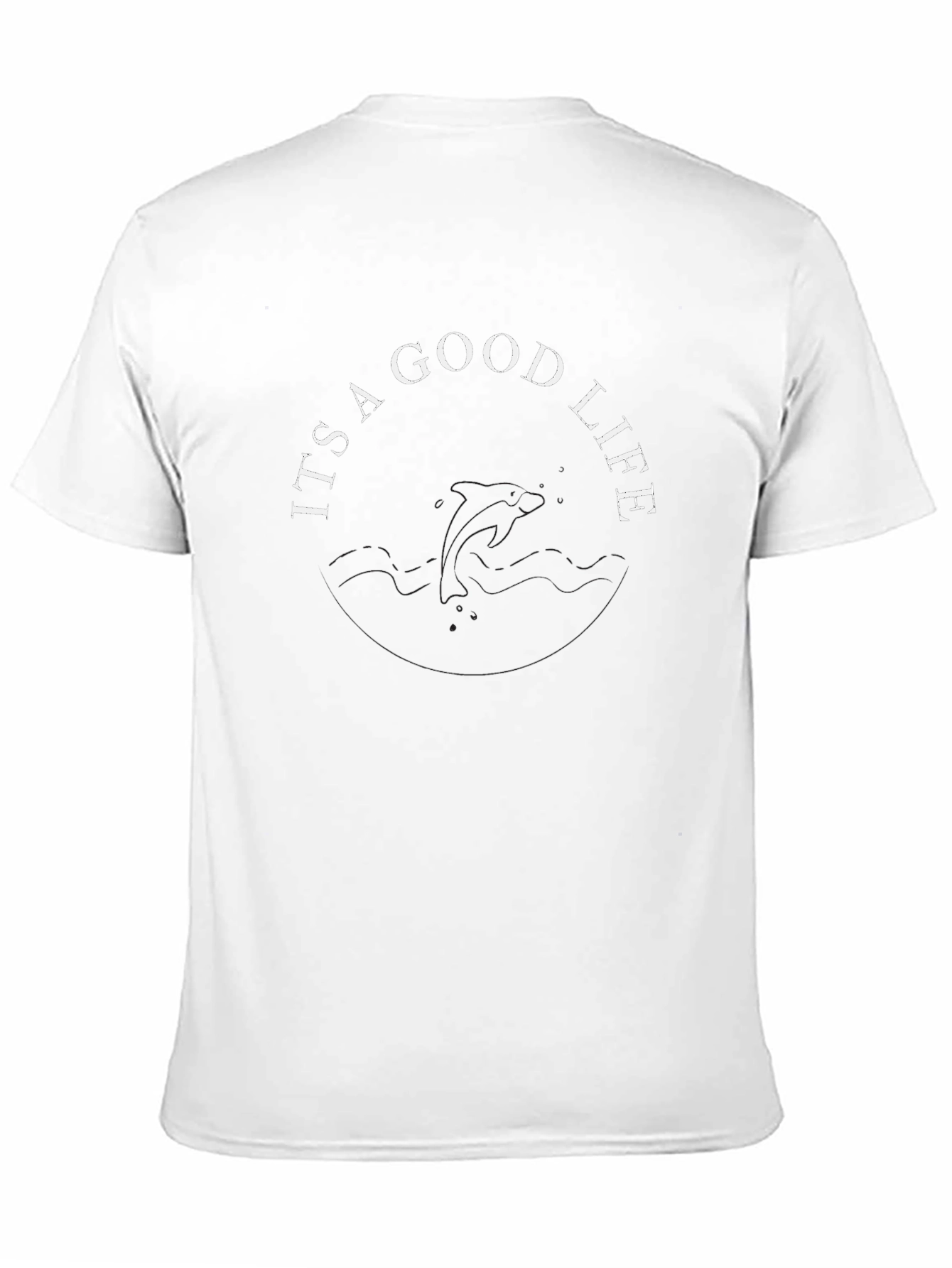 Its a Good Life Dolphin Graphic Tee - Black