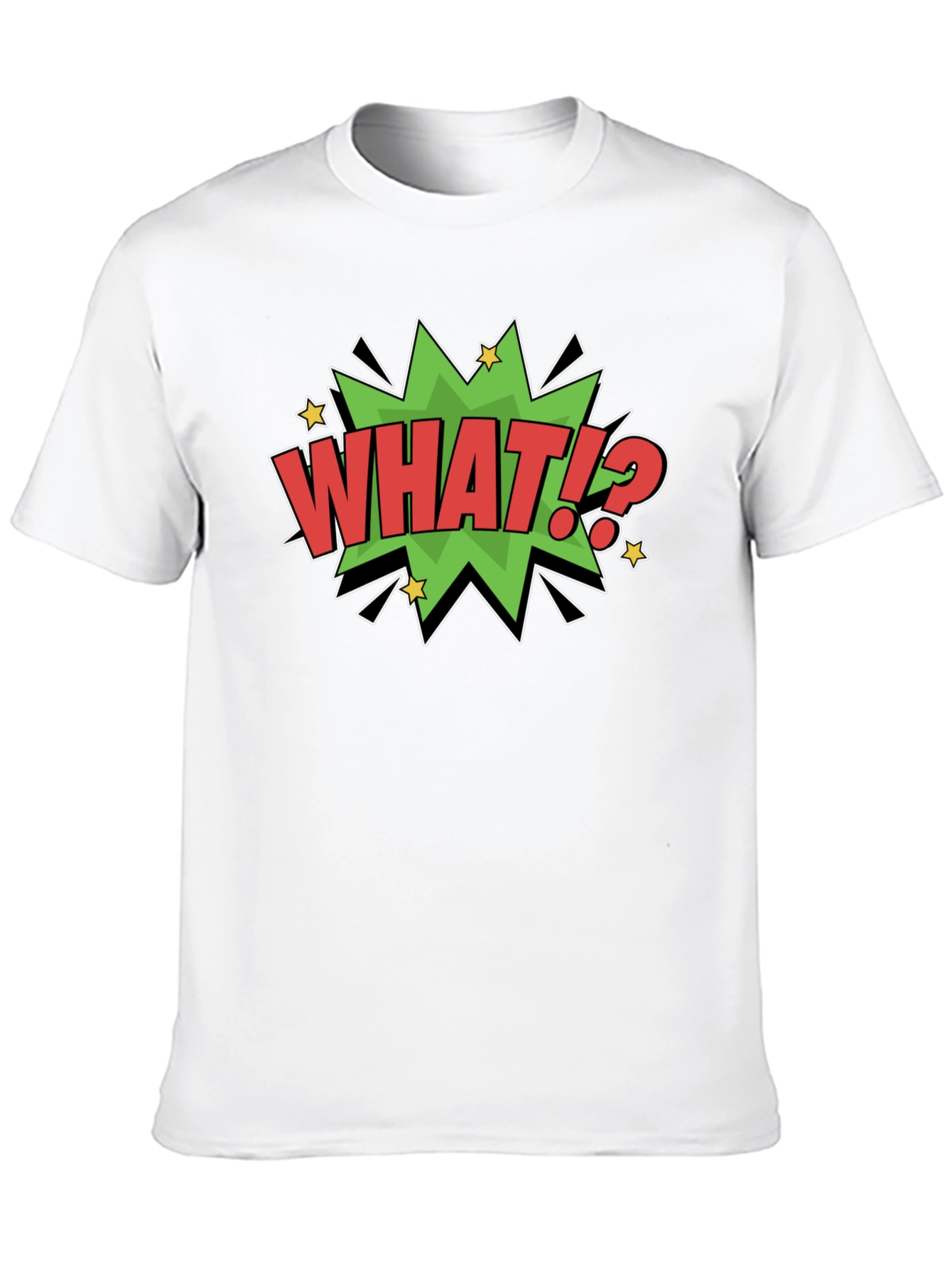 What!? Comic Style Graphic T-Shirt