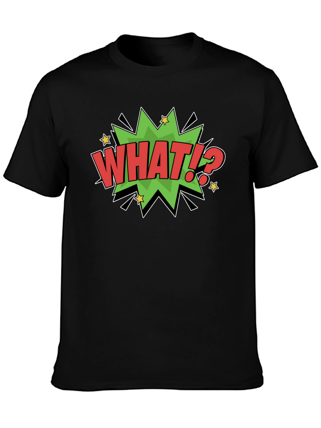 What!? Comic Style Graphic T-Shirt