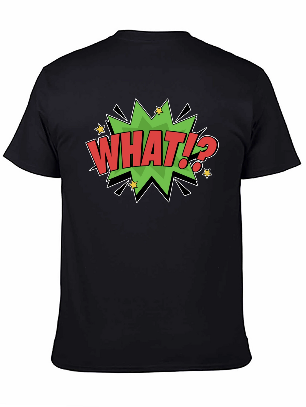 What!? Comic Style Graphic T-Shirt
