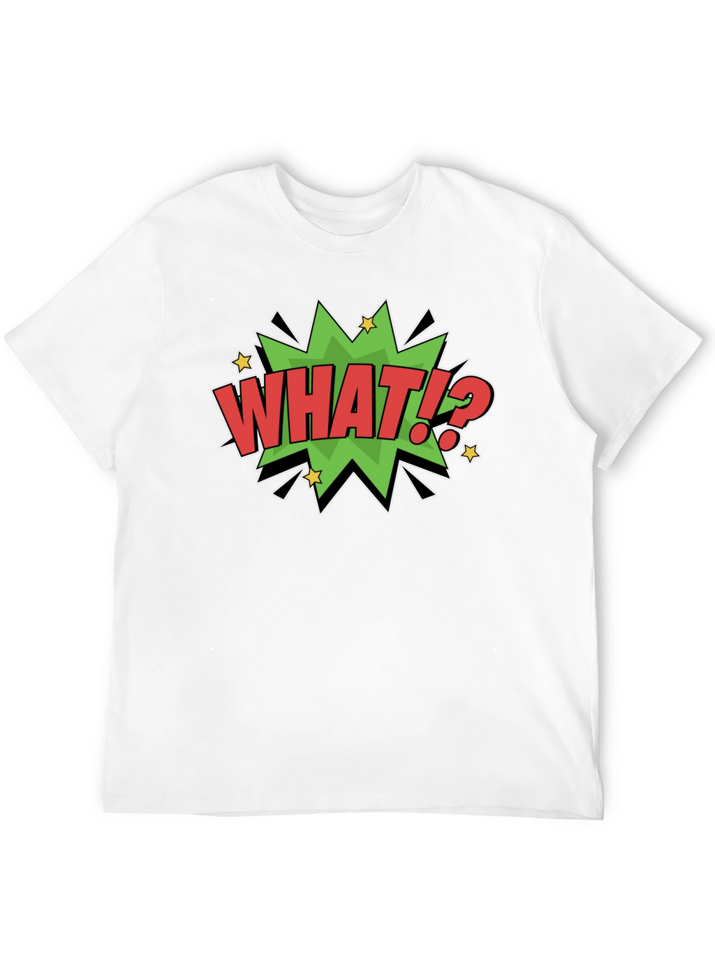 What!? Comic Style Graphic T-Shirt