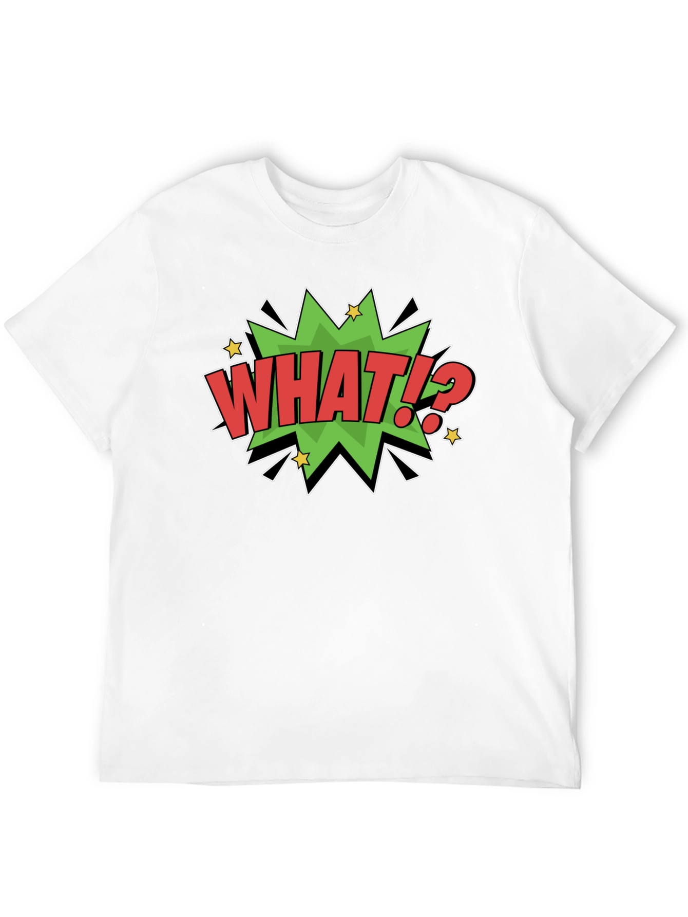What!? Comic Style Graphic T-Shirt
