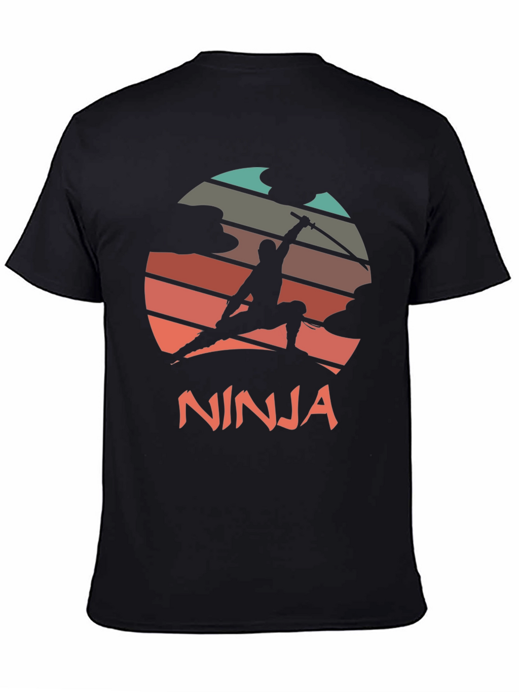 Ninja Sunset Graphic Tee - Martial Arts Style