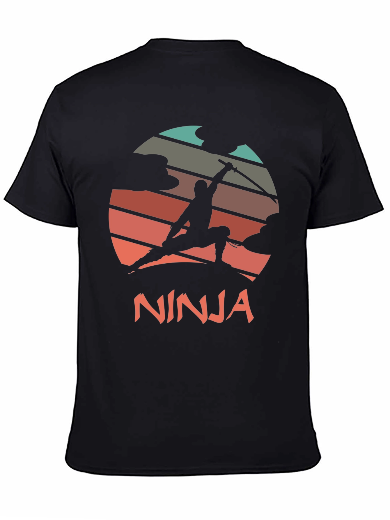 Ninja Sunset Graphic Tee - Martial Arts Style