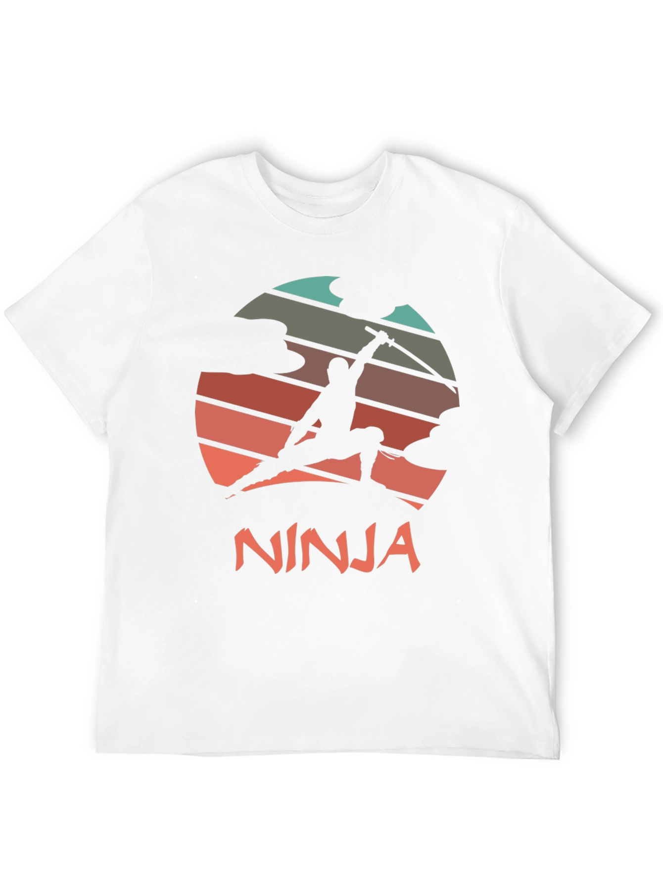 Ninja Sunset Graphic Tee - Martial Arts Style