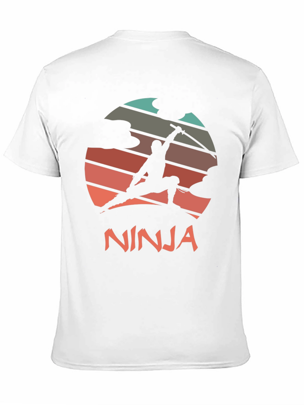 Ninja Sunset Graphic Tee - Martial Arts Style