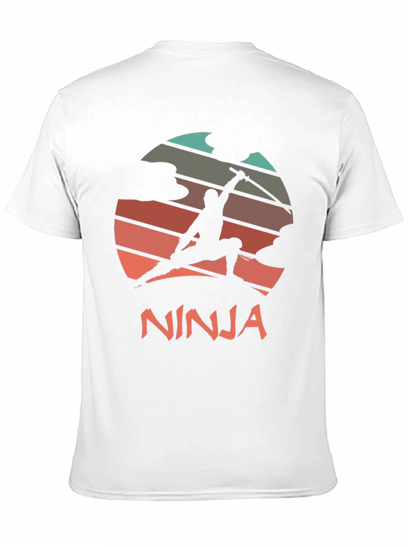 Ninja Sunset Graphic Tee - Martial Arts Style