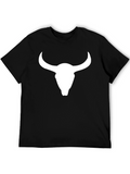 Bull Skull Graphic Tee - Classic Comfort