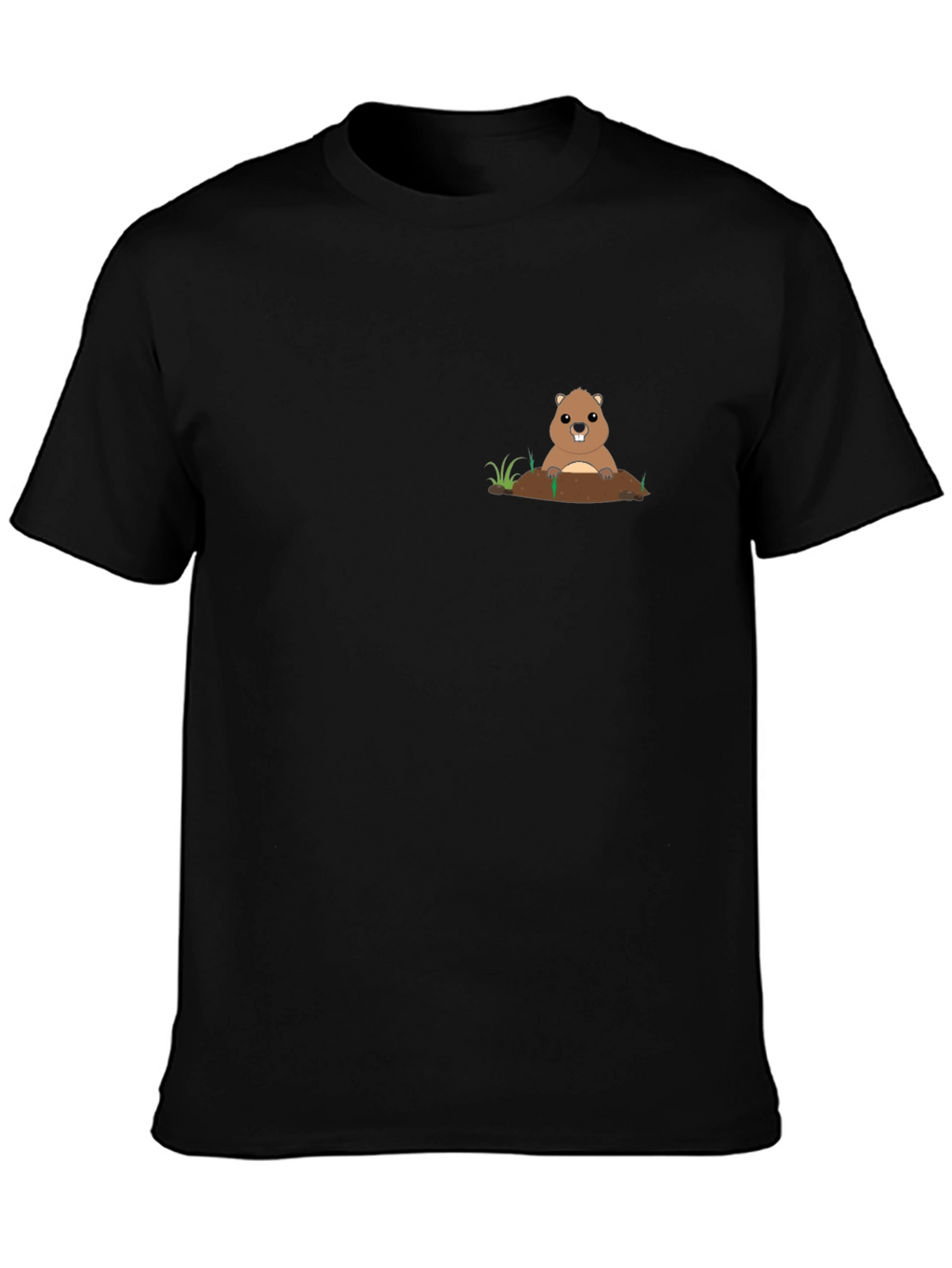 Groundhog Graphic Tee - Black Casual Comfort