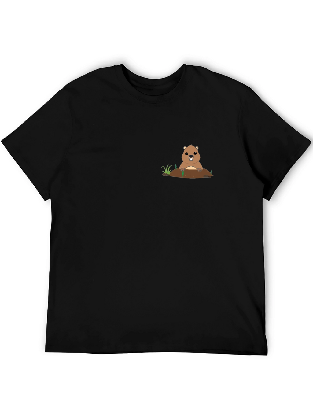 Groundhog Graphic Tee - Black Casual Comfort