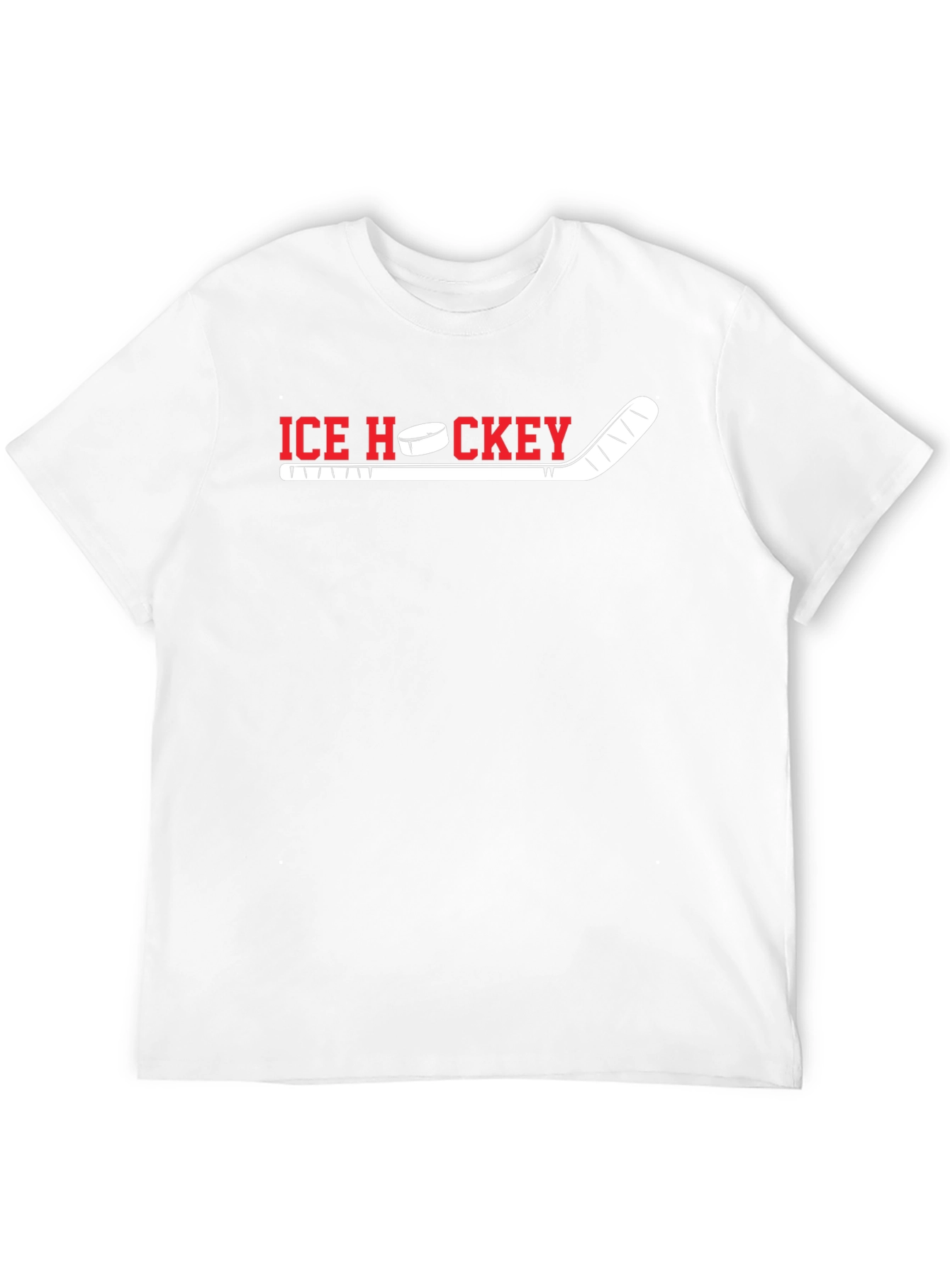 Ice Hockey Graphic T-Shirt - Sporty Casual Tee