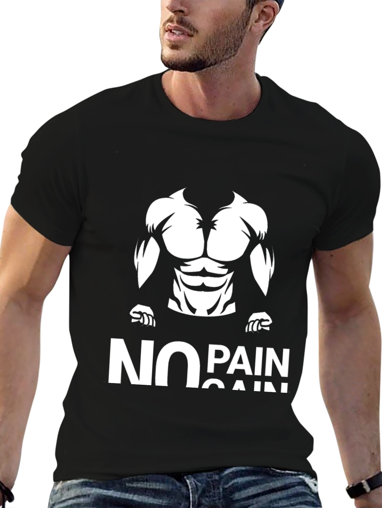 No Pain No Gain Black T-Shirt
