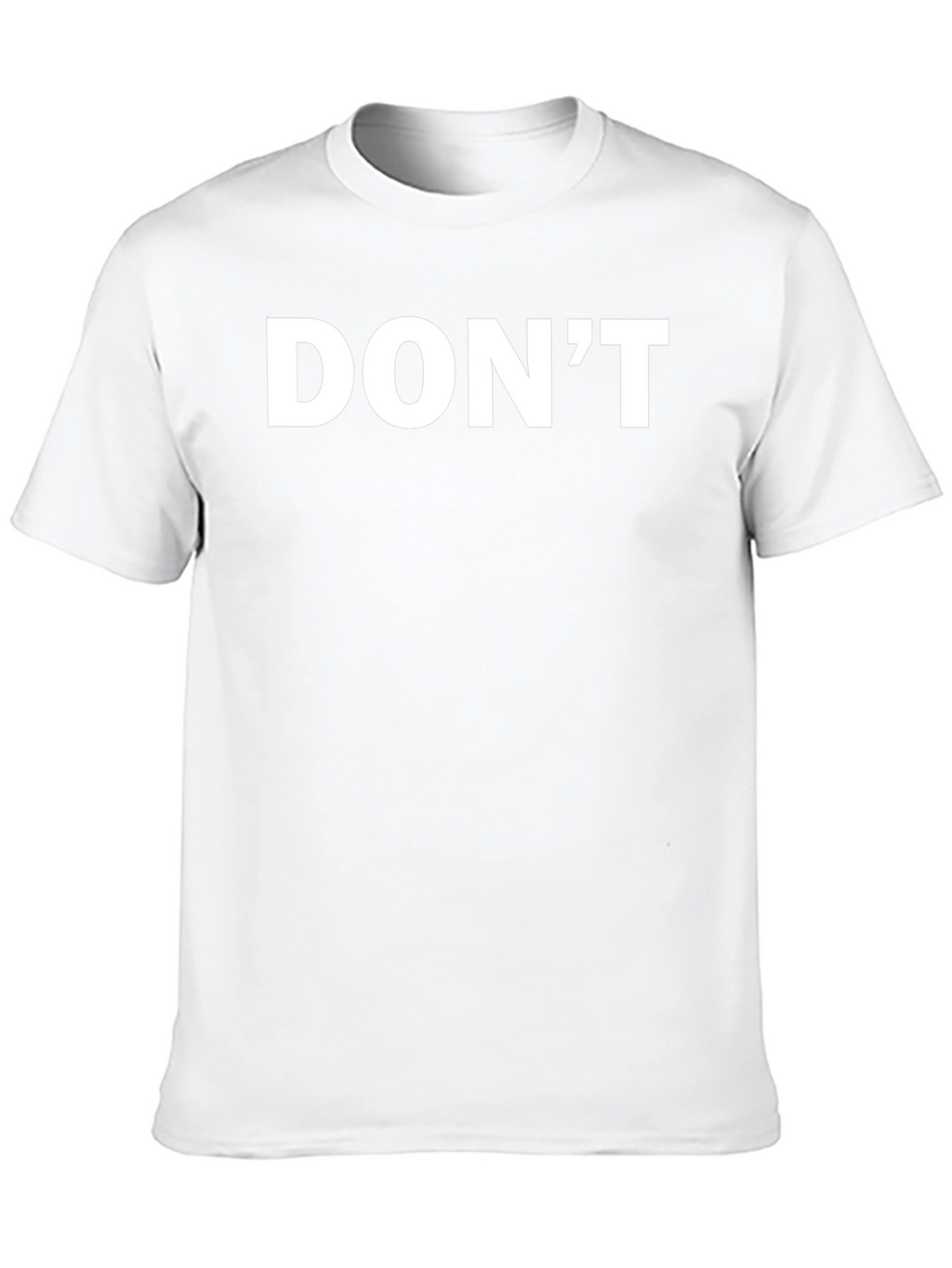 Mens Black T-Shirt - Dont Slogan