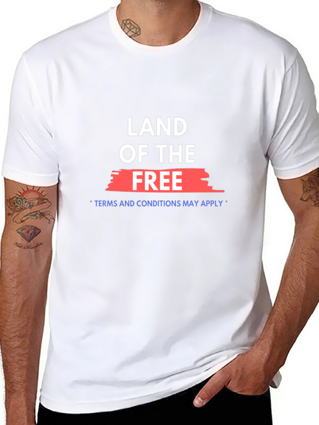 Land of the Free Black T-Shirt