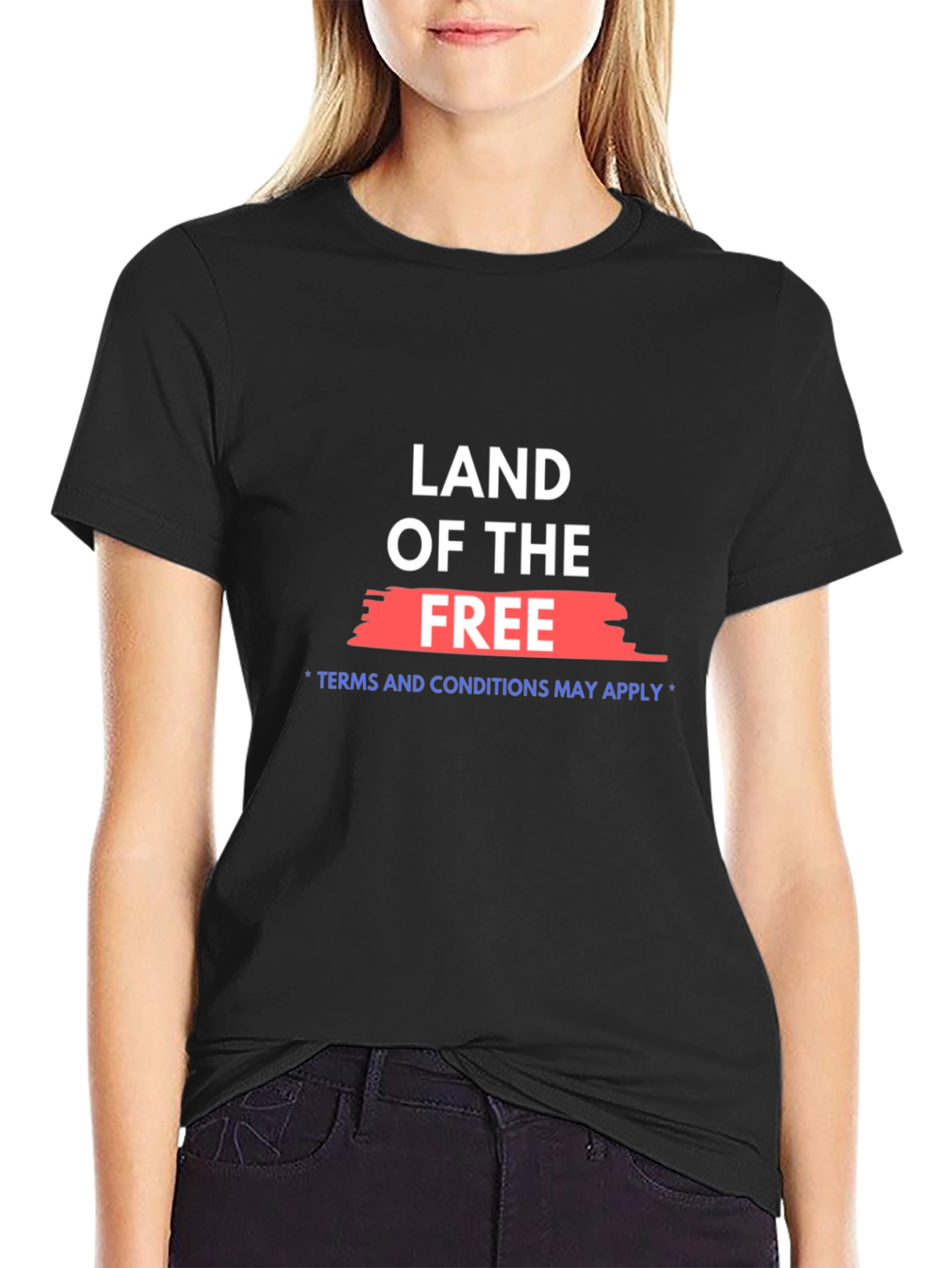 Land of the Free Black T-Shirt