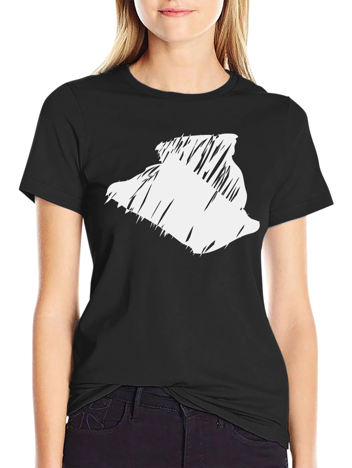 Abstract Graphic Print T-Shirt - Modern Casual Tee