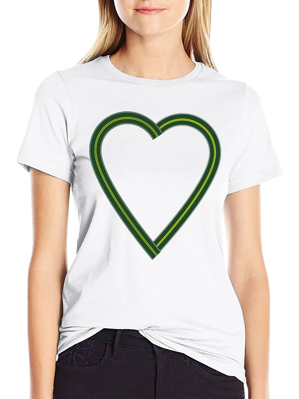 Heart Road Graphic Tee - Black Cotton Blend