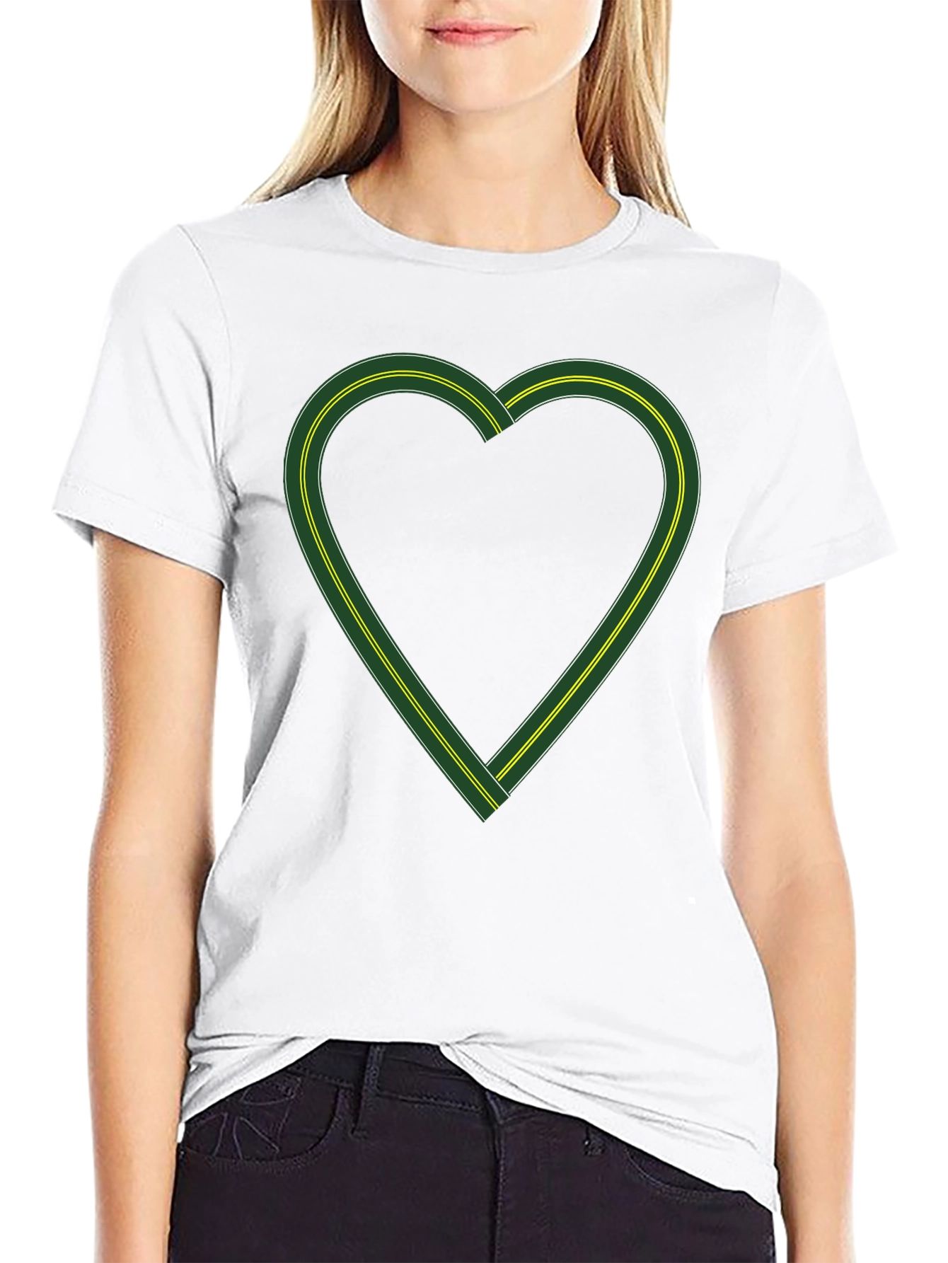 Heart Road Graphic Tee - Black Cotton Blend