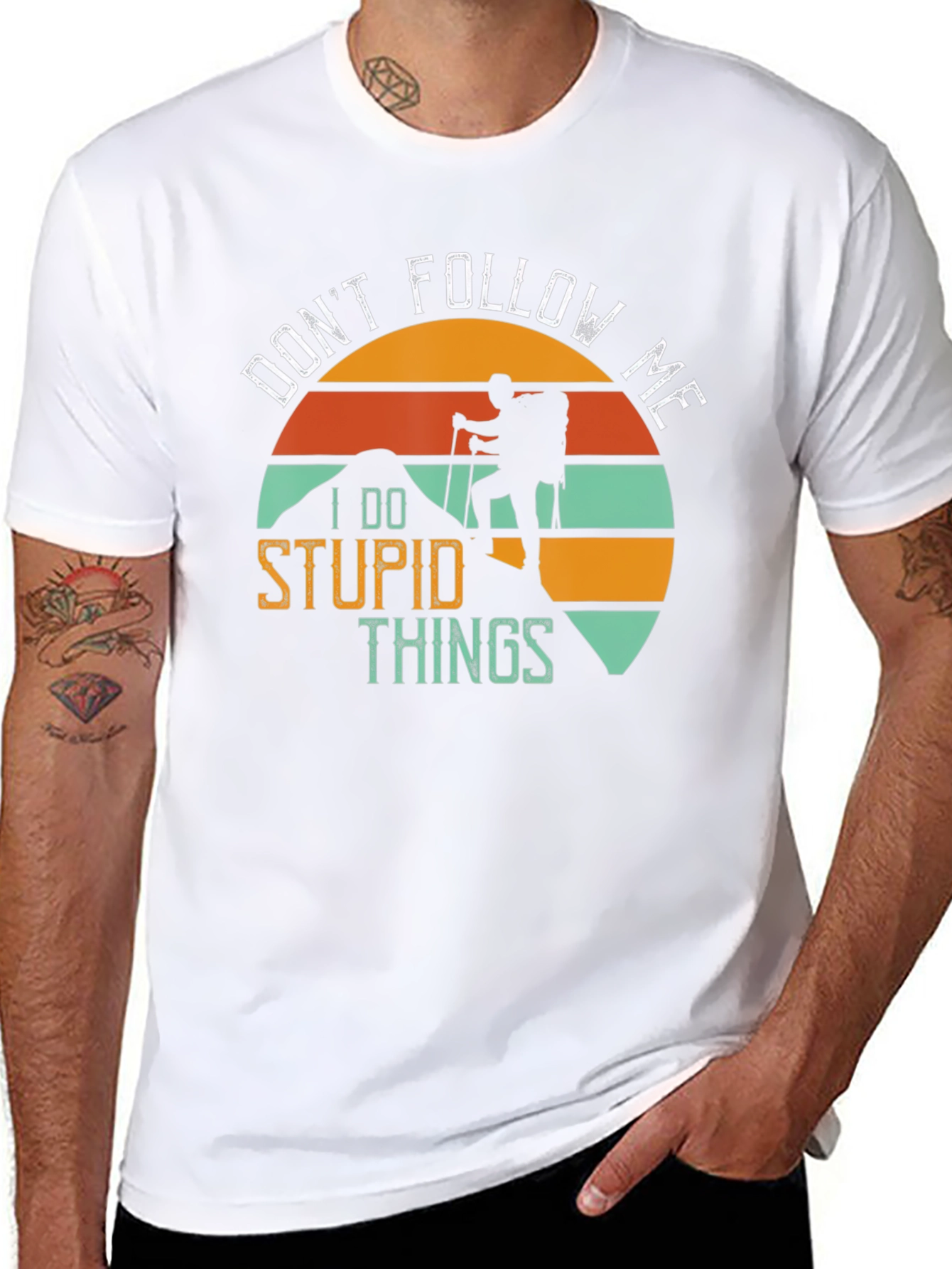Funny Hiker T-Shirt - Dont Follow Me
