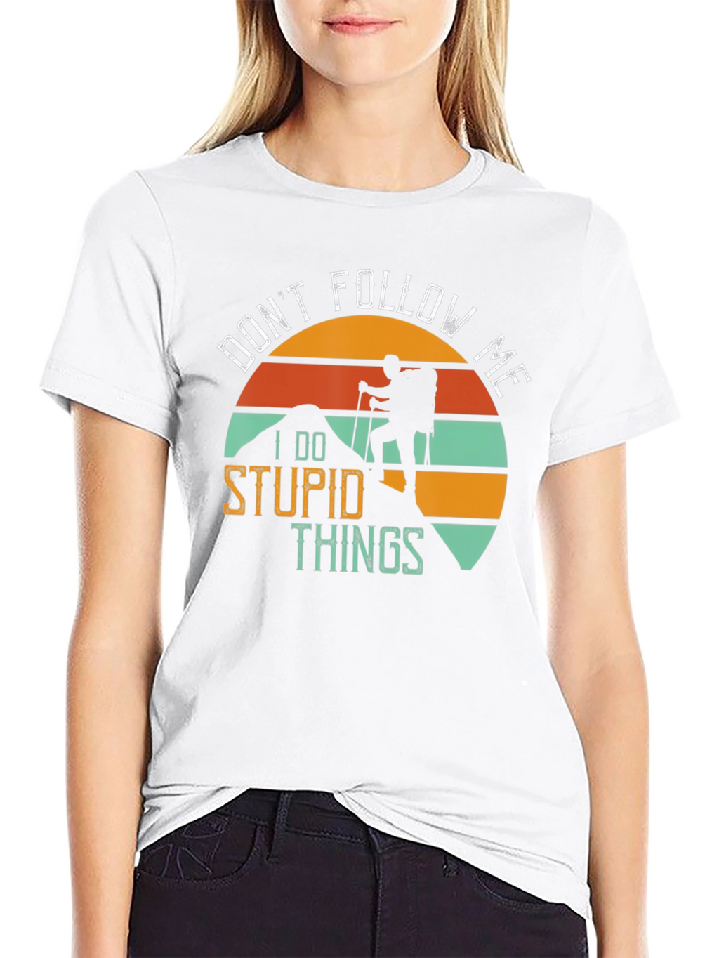 Funny Hiker T-Shirt - Dont Follow Me