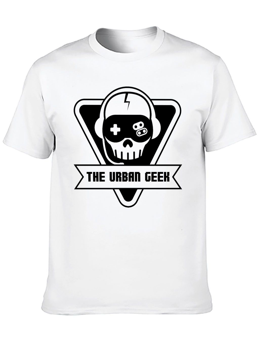 The Urban Geek T-Shirt - Skull & Headphones Design