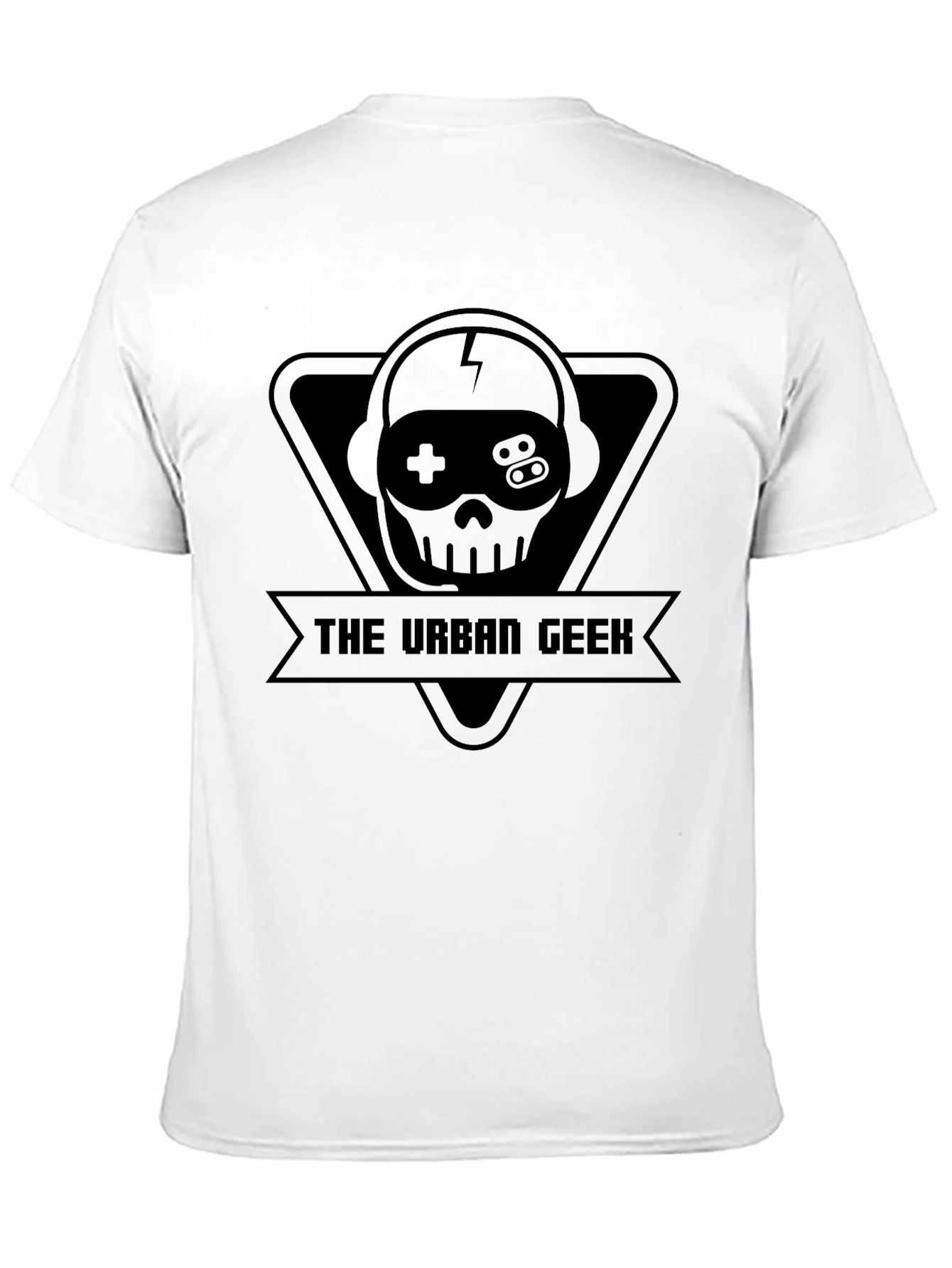 The Urban Geek T-Shirt - Skull & Headphones Design
