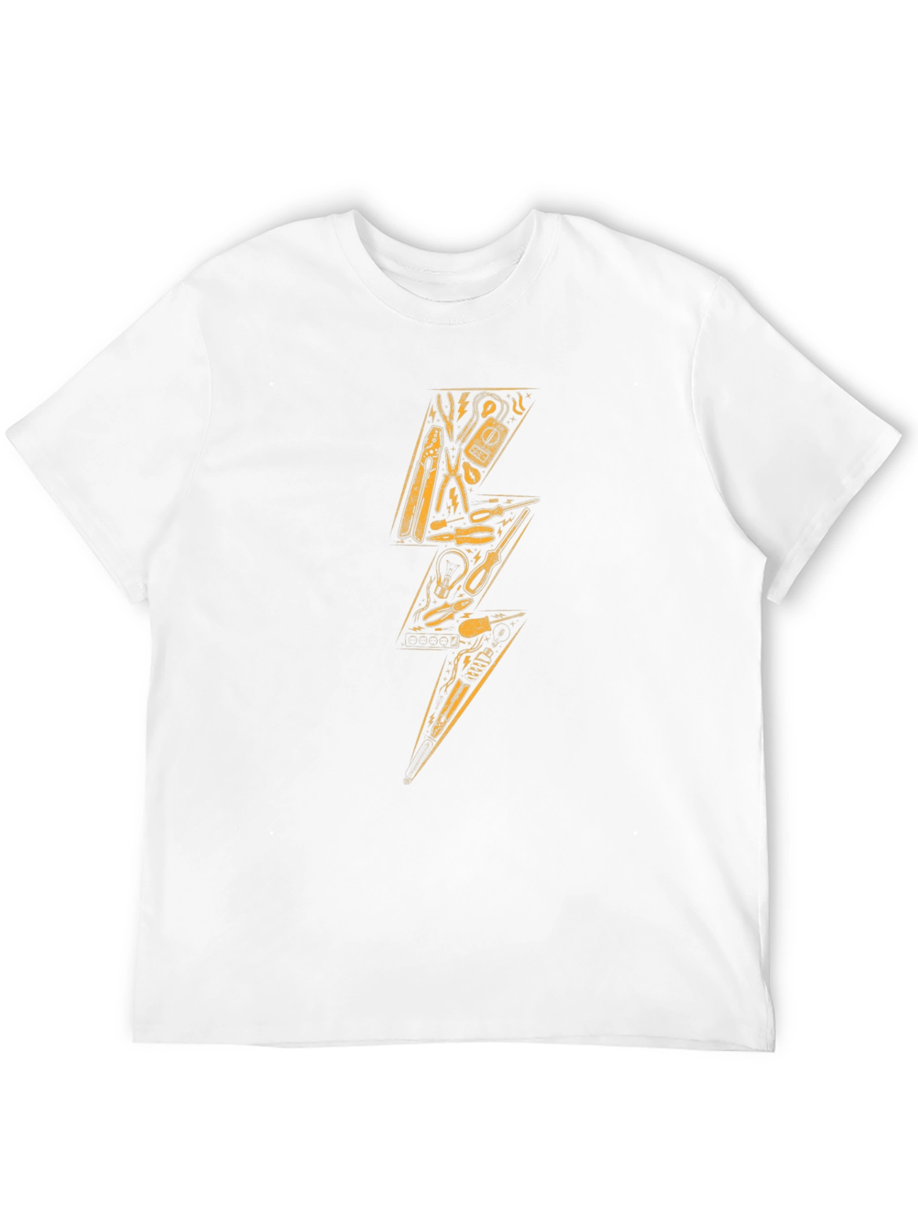 Electrician Tools Lightning Bolt Graphic T-Shirt