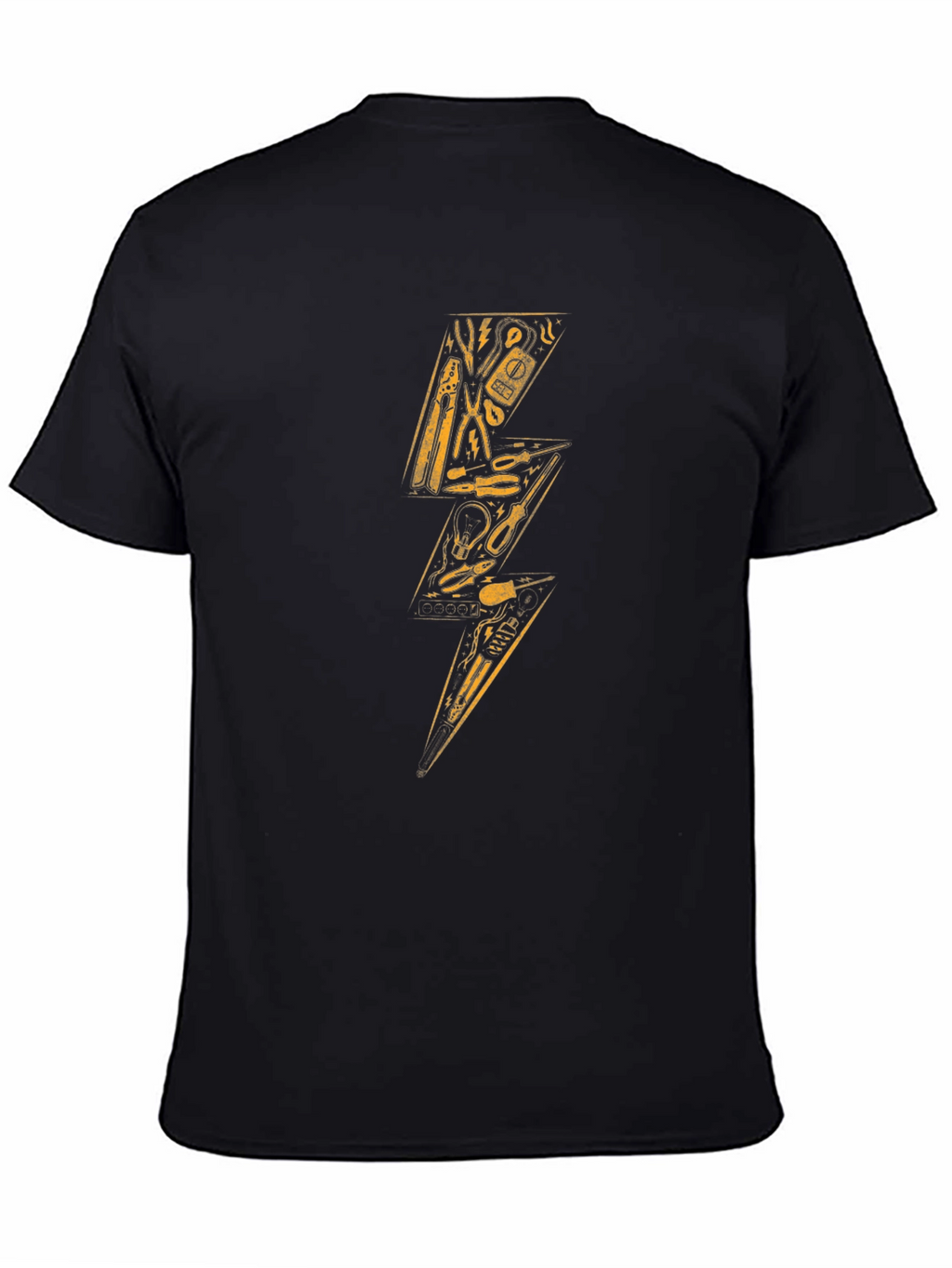 Electrician Tools Lightning Bolt Graphic T-Shirt