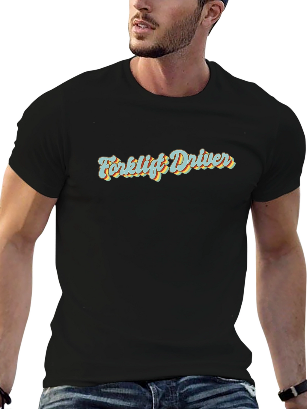 Retro Forklift Driver T-Shirt