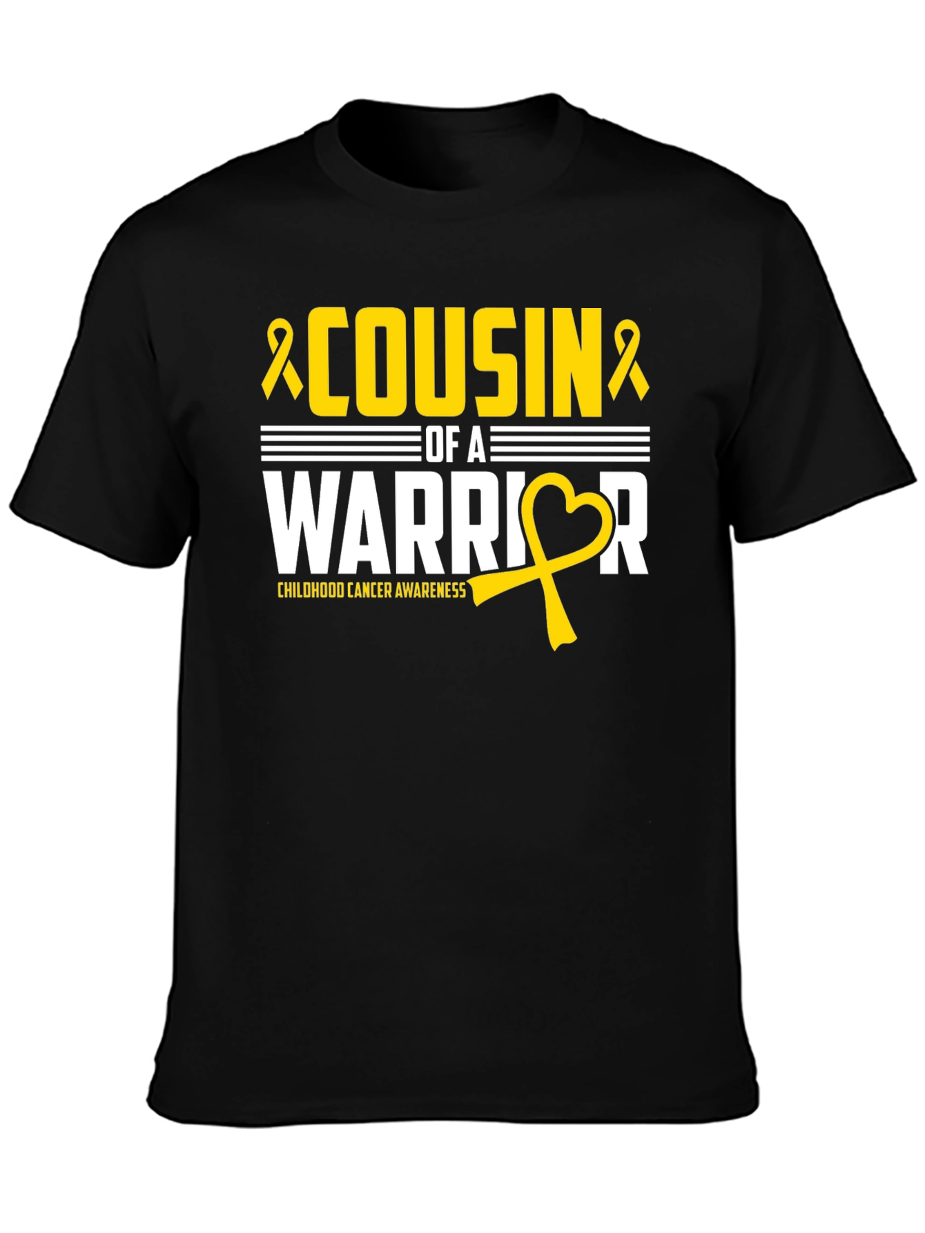 Cousin of a Warrior - Childhood Cancer Awareness T-Shirt