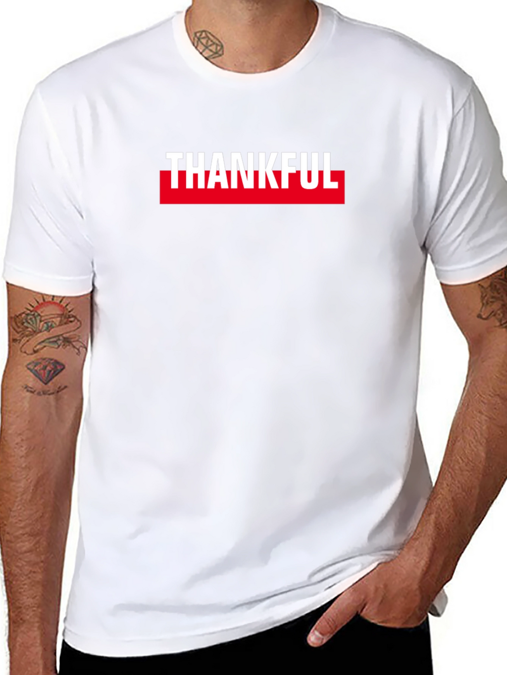 Thankful Graphic Tee - Black