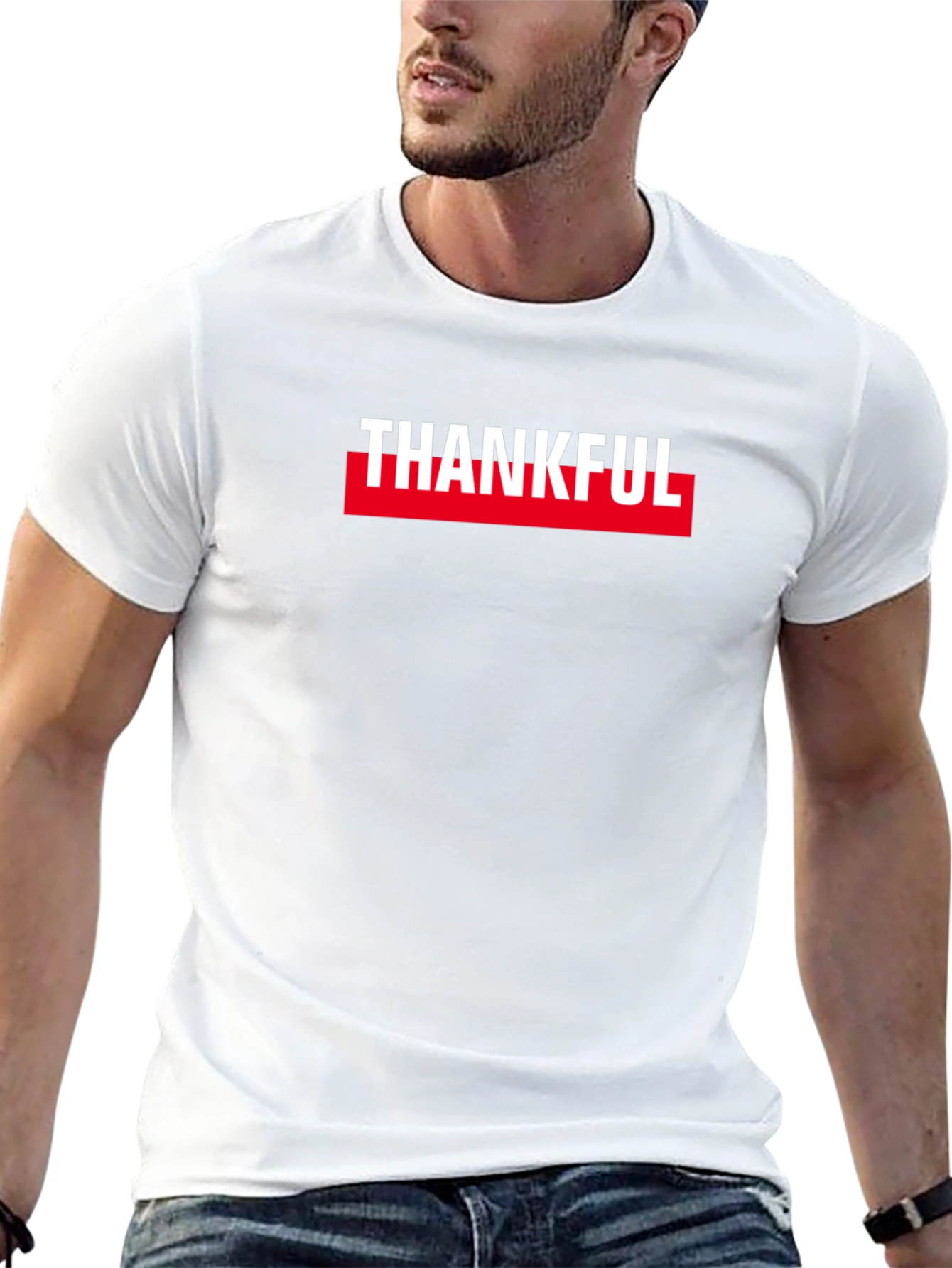 Thankful Graphic Tee - Black