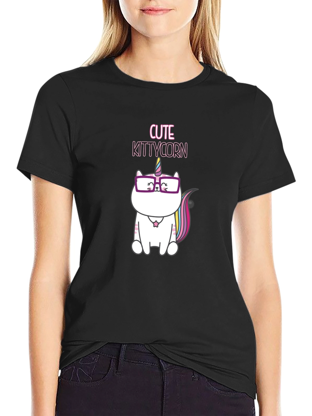 Cute Kittycorn Graphic T-Shirt
