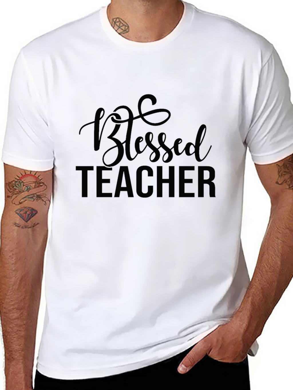 Blessed Teacher T-Shirt - Black