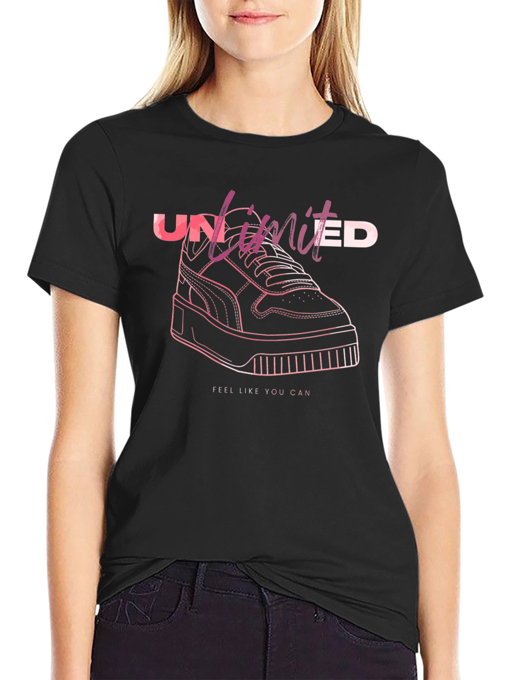 Unlimited Sneaker Graphic Tee - Black